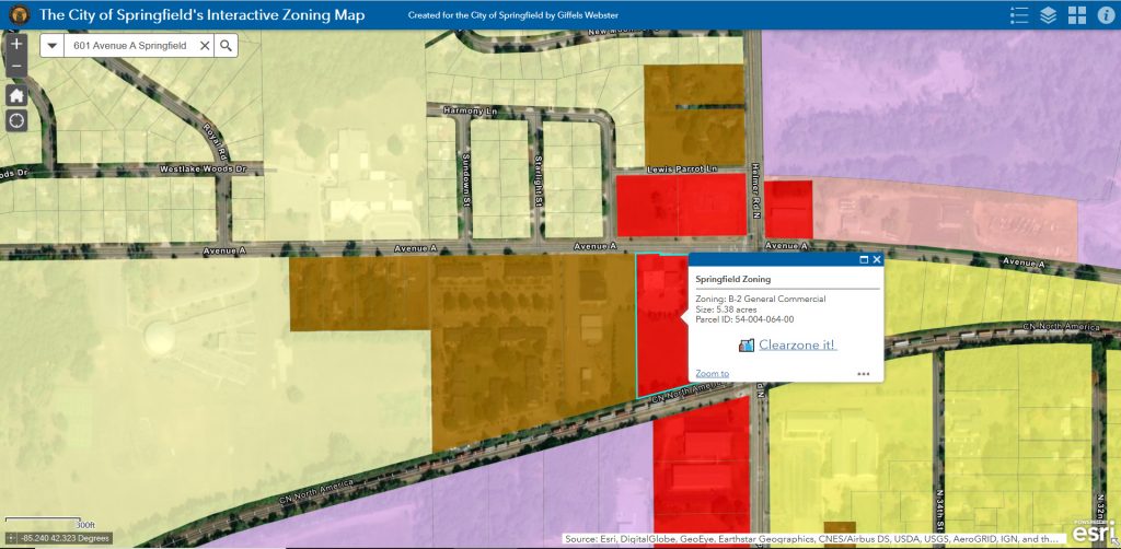 Clearzoning Interactive Zoning Map